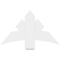 Ekena Millwork Alberta Architectural Grade PVC Gable Bracket, 36"W x 21"H x 2"D x 6"F, 14/12 Pitch GBP036X21X0206ALB00 - alternate 4